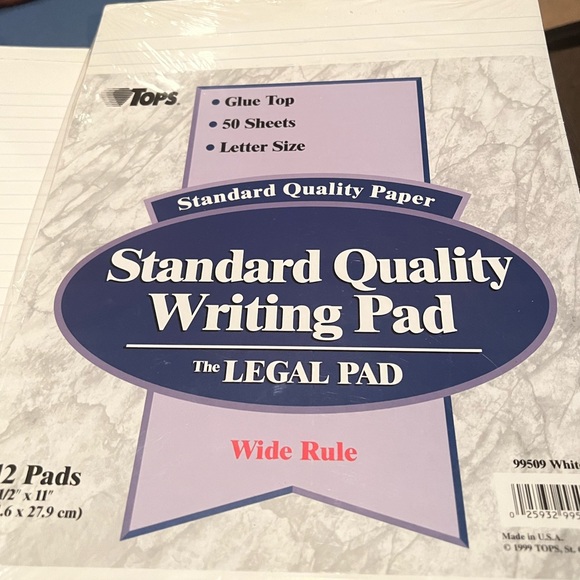 3 Standard Quality Writing Pads “The Legal Pad” - Picture 4 of 4
